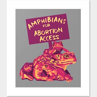 Amphibians for Abortion Access Posters and Art